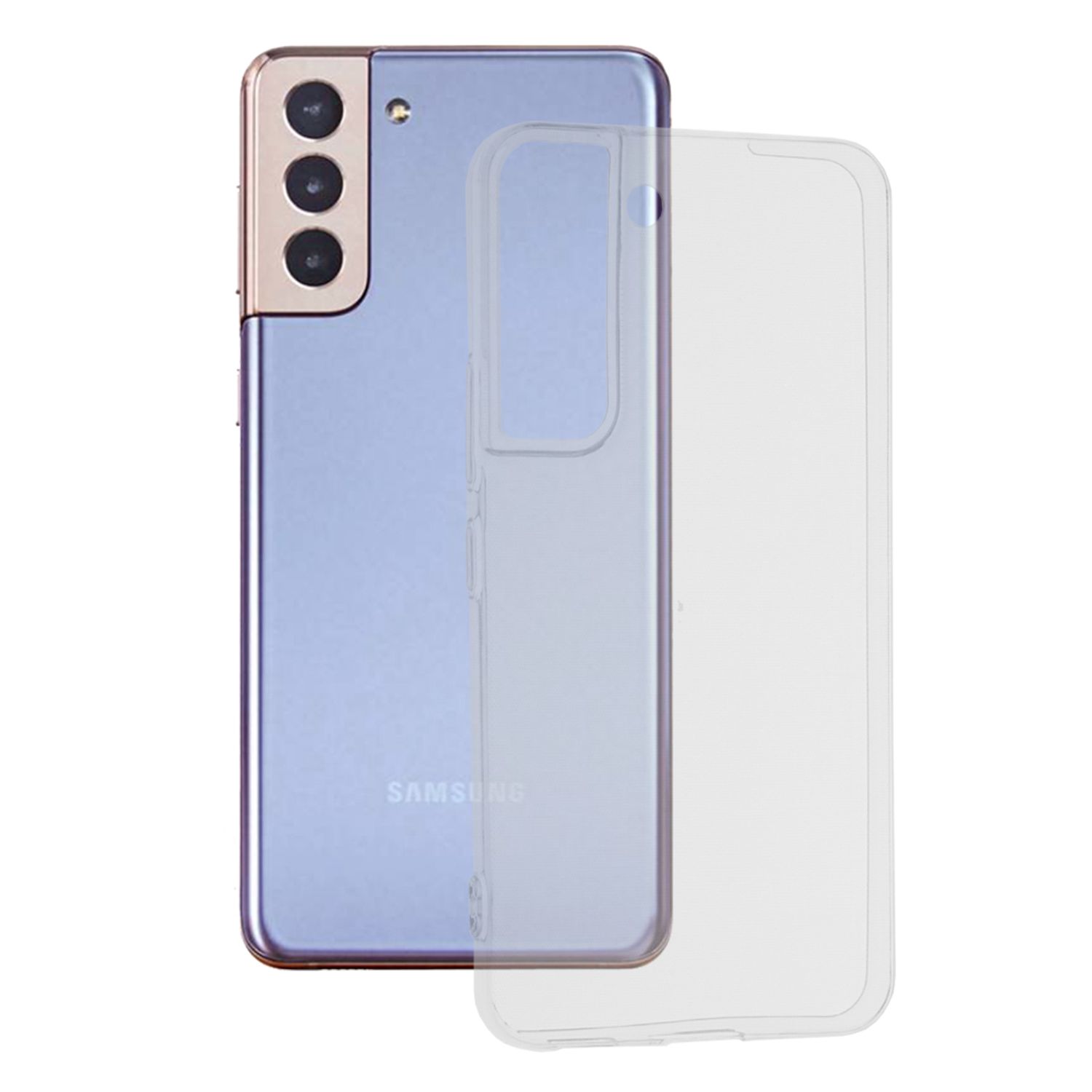 Husa de protectie din silicon transparent compatibila cu Samsung Galaxy S22 Plus fotografia produsului