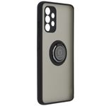 Husa cu inel reglabil si magnetic compatibila cu Samsung Galaxy A32 4G, negru fotografia produsului