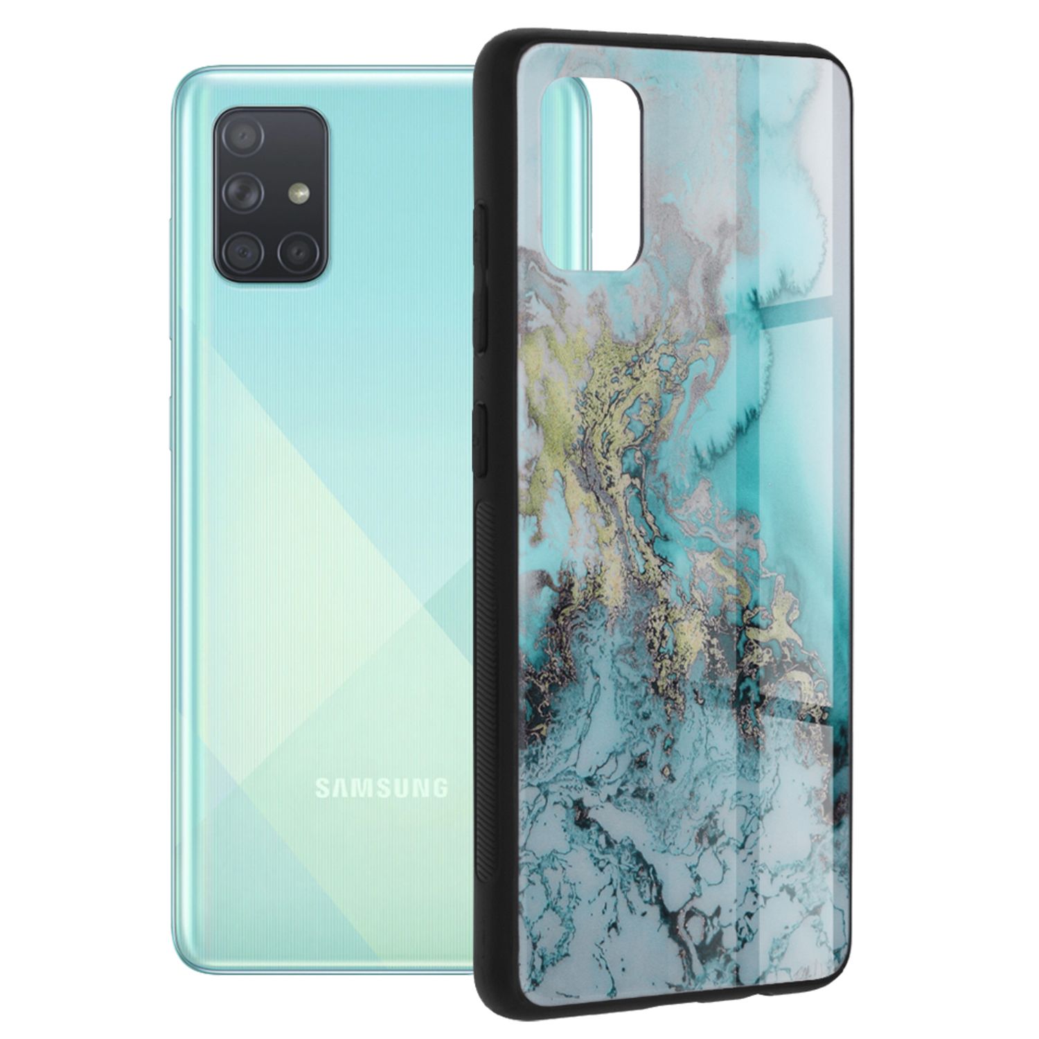 Husa premium de protectie compatibila cu Samsung Galaxy A71, multicolor fotografia produsului