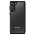 Husa de protectie Ultra Hybrid pentru Samsung Galaxy S21, Negru fotografia produsului