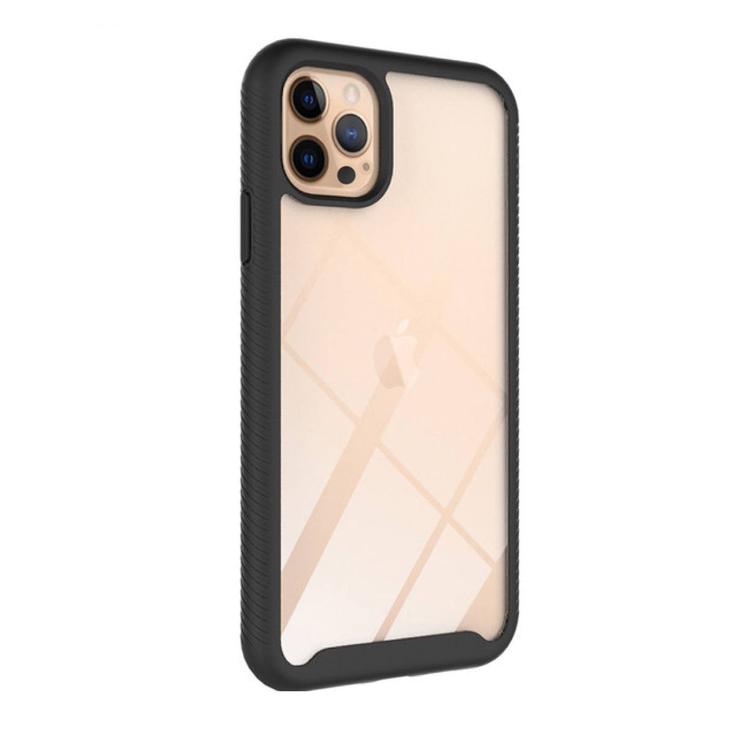 Husa completa cu folie protectoare compatibila cu iPhone 12   12 Pro, Negru fotografia produsului