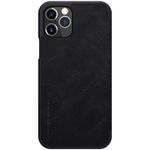 Husa premium compatibila cu iPhone 12   12 Pro, piele ecologica, Negru fotografia produsului