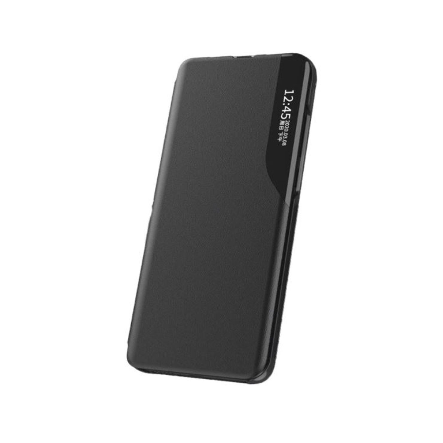 Husa tip carte cu inchidere magnetica pentru iPhone 12 Pro Max, Negru fotografia produsului