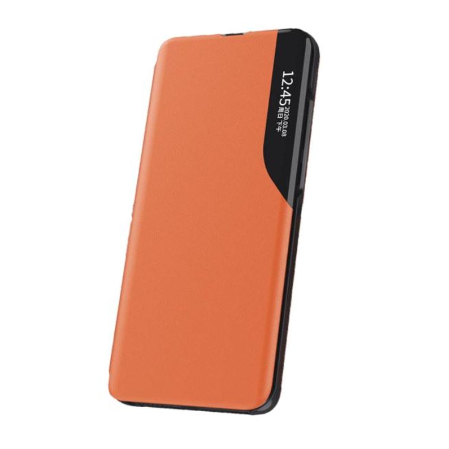 Husa tip carte cu inchidere magnetica pentru iPhone 11 Pro, Portocaliu fotografia produsului