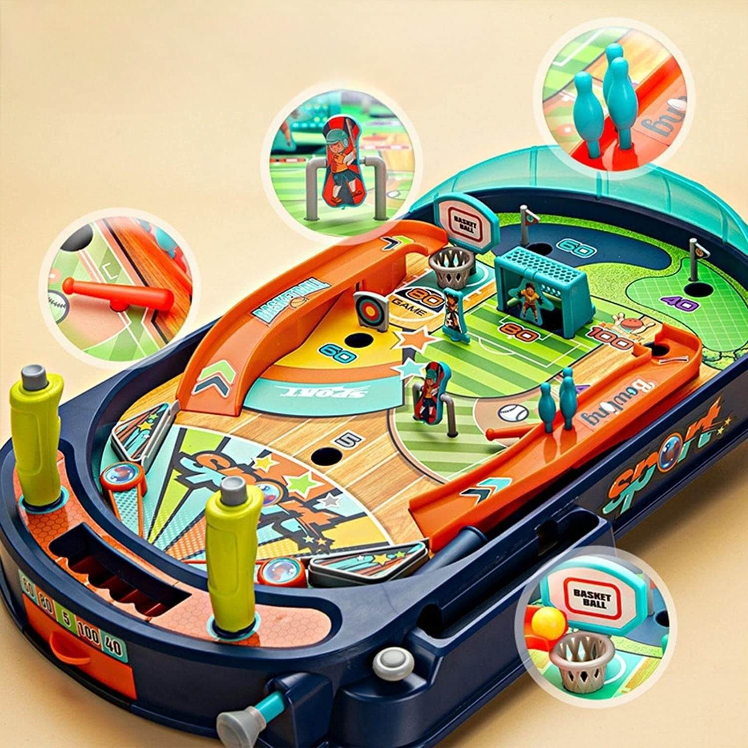 Joc interactiv Pinball / Flipper King Sport, 47x29x12 cm fotografia produsului View 4 L