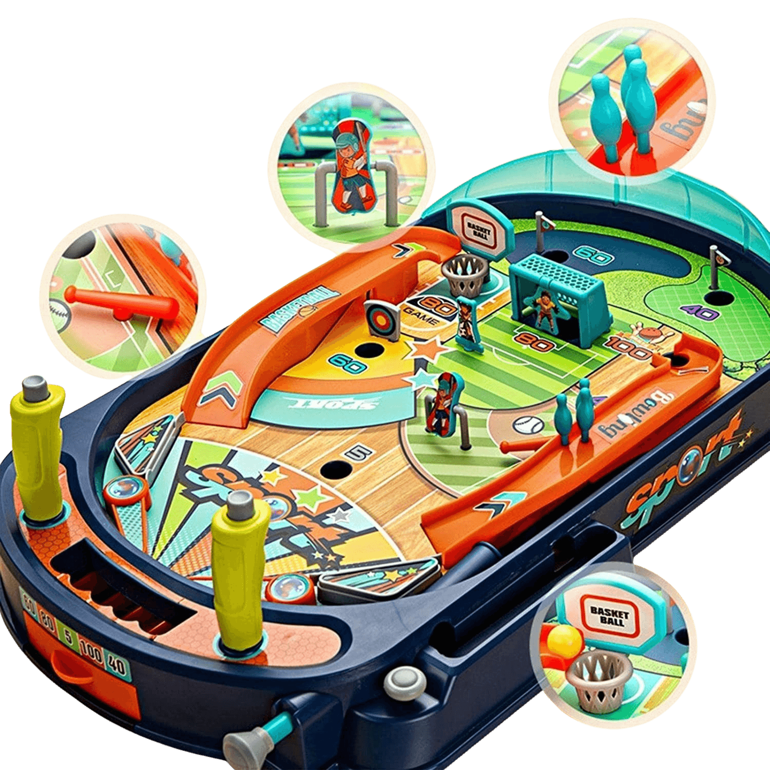 Joc interactiv Pinball / Flipper King Sport, 47x29x12 cm fotografia produsului View 2 L