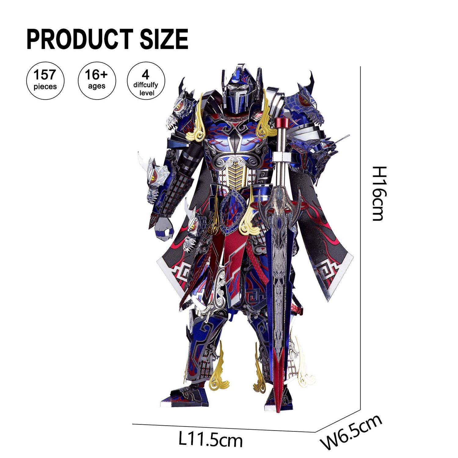 Puzzle 3D Piececool, Titanul, Metal, 157 piese fotografia produsului View 2 L