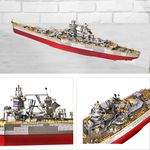 Puzzle 3D Piececool, Vasul de Razboi Richelieu, Metal, 300 piese fotografia produsului View 2 S