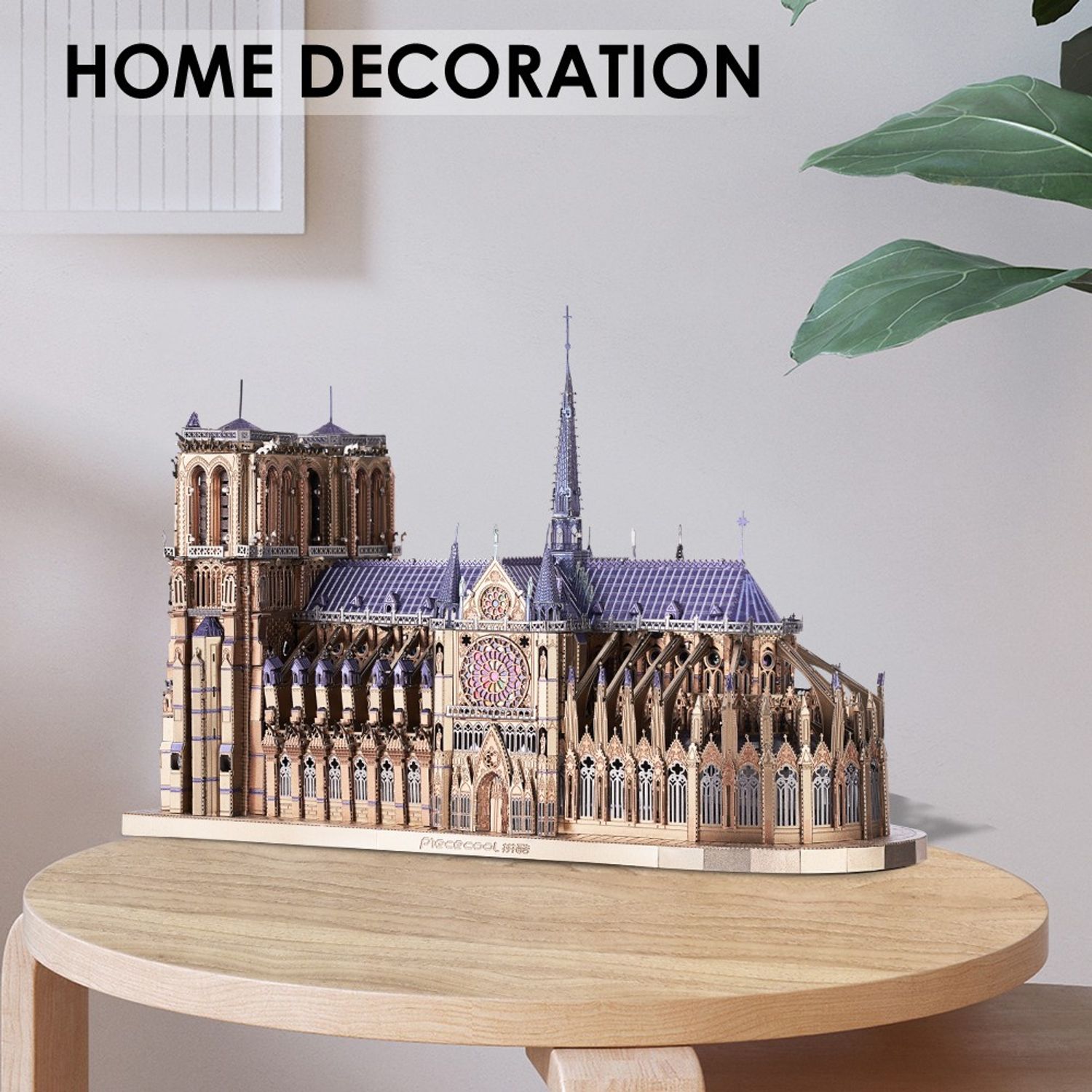Puzzle 3D Piececool, Notre-Dame de Paris, Metal, 382 piese fotografia produsului View 4 L