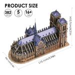 Puzzle 3D Piececool, Notre-Dame de Paris, Metal, 382 piese fotografia produsului View 3 S