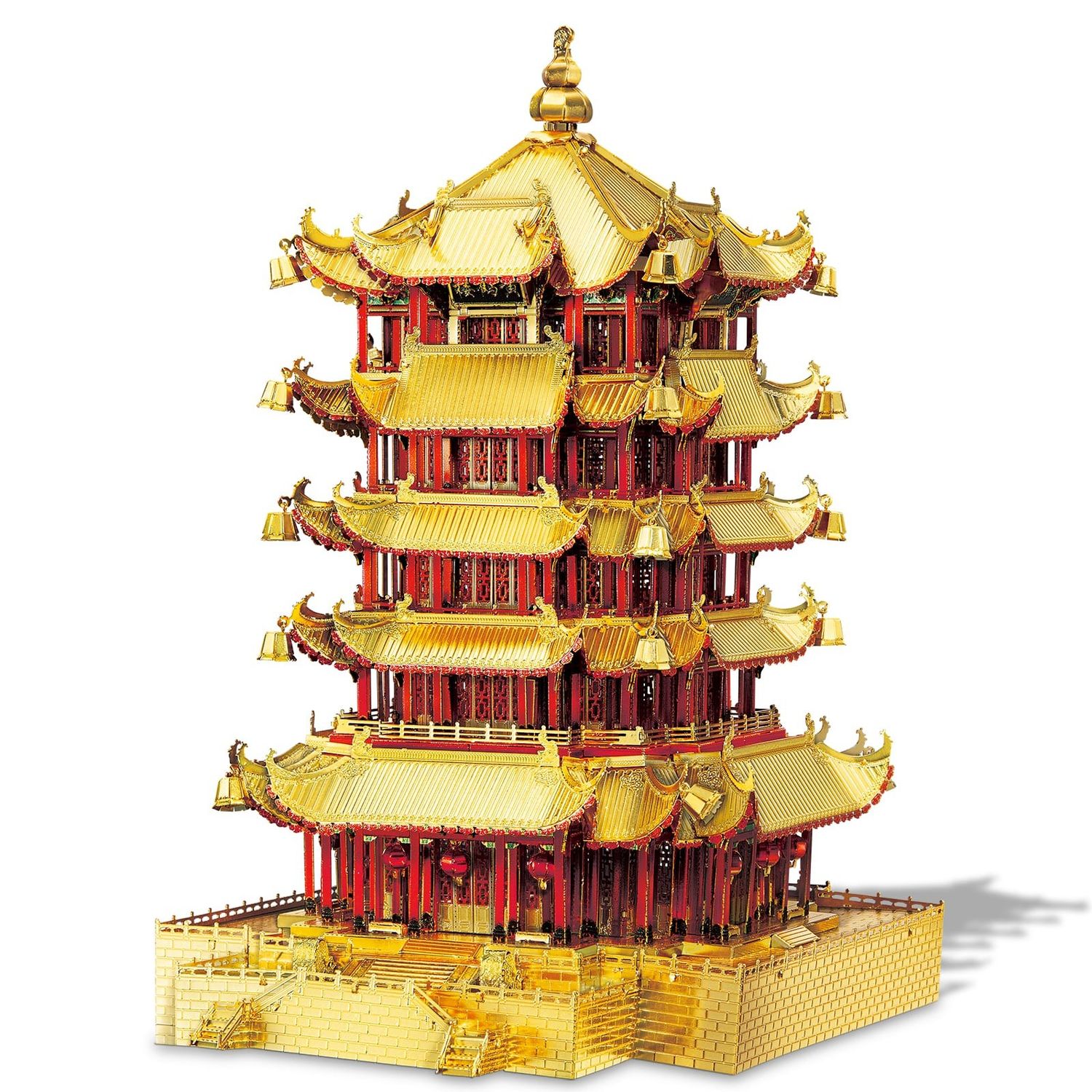 Puzzle 3D Piececool, Turnul Galben, Metal, 406 piese fotografia produsului