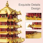 Puzzle 3D Piececool, Turnul Galben, Metal, 406 piese fotografia produsului View 6 S