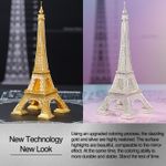 Puzzle 3D Piececool, Turnul Eiffel, Metal, 96 piese fotografia produsului View 6 S