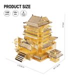 Puzzle 3D Piececool, Pavilionul Tengwang, Metal, 106 piese fotografia produsului View 5 S