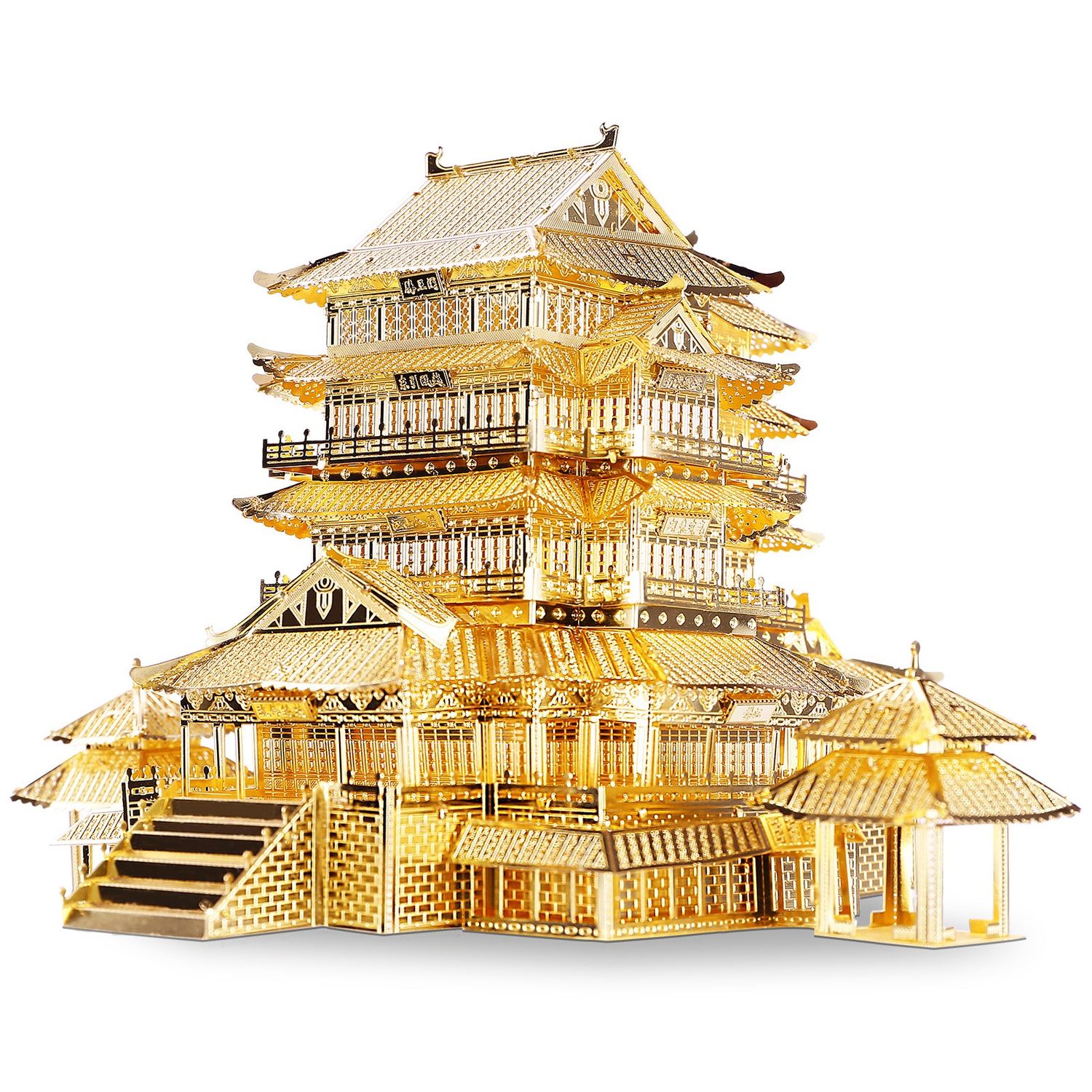 Puzzle 3D Piececool, Pavilionul Tengwang, Metal, 106 piese fotografia produsului View 2 L