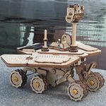 Puzzle 3D spatial, cu baterie solara, Vagabond Rover, Lemn, 153 piese fotografia produsului View 2 S