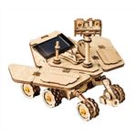 Puzzle 3D spatial, cu baterie solara, Vagabond Rover, Lemn, 153 piese fotografia produsului