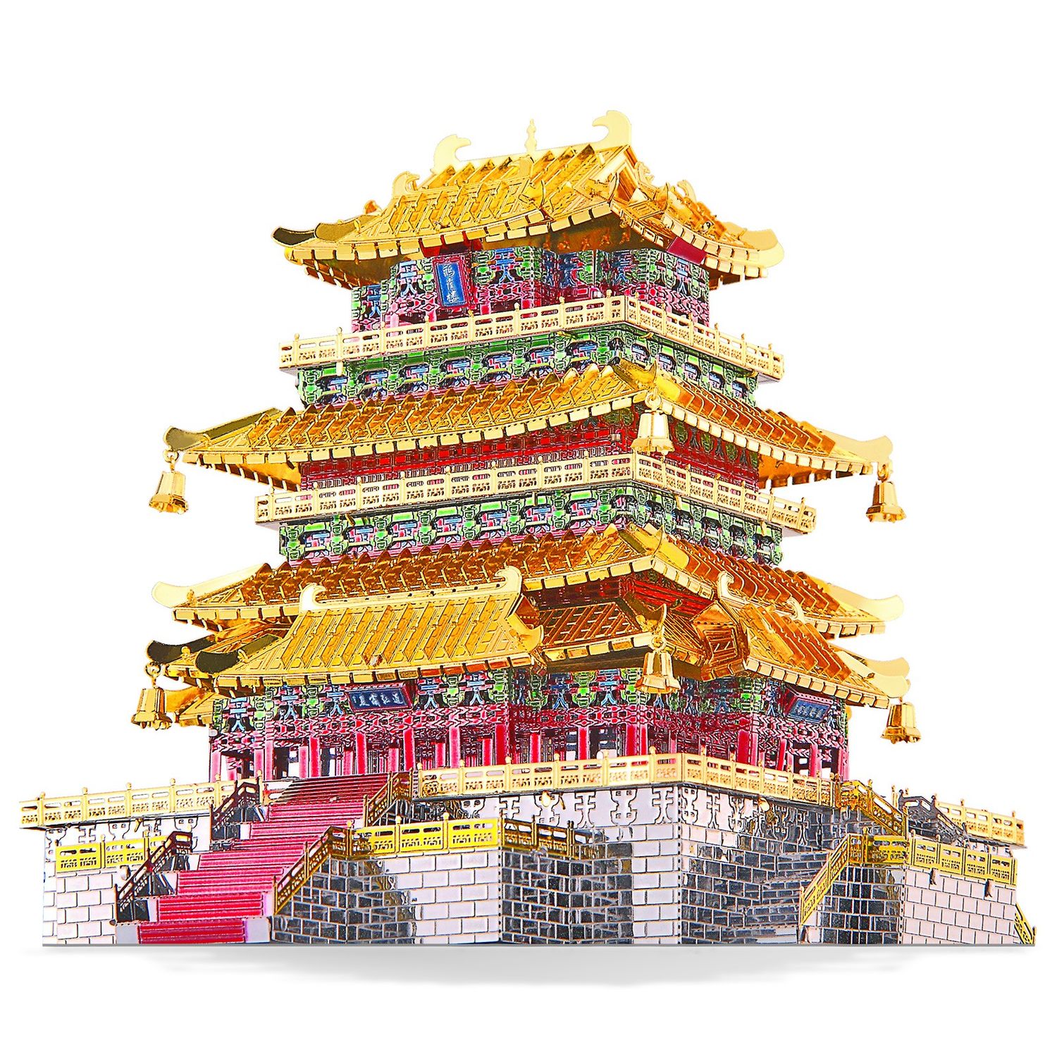 Puzzle 3D Piececool, Turnul Guanque, Metal, 319 piese fotografia produsului View 2 L