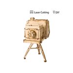 Puzzle 3D , Camera Vintage, Lemn, ROKR, 140 piese fotografia produsului
