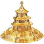 Puzzle 3D Piececool, Templul Paradisului, Metal, 91 piese fotografia produsului