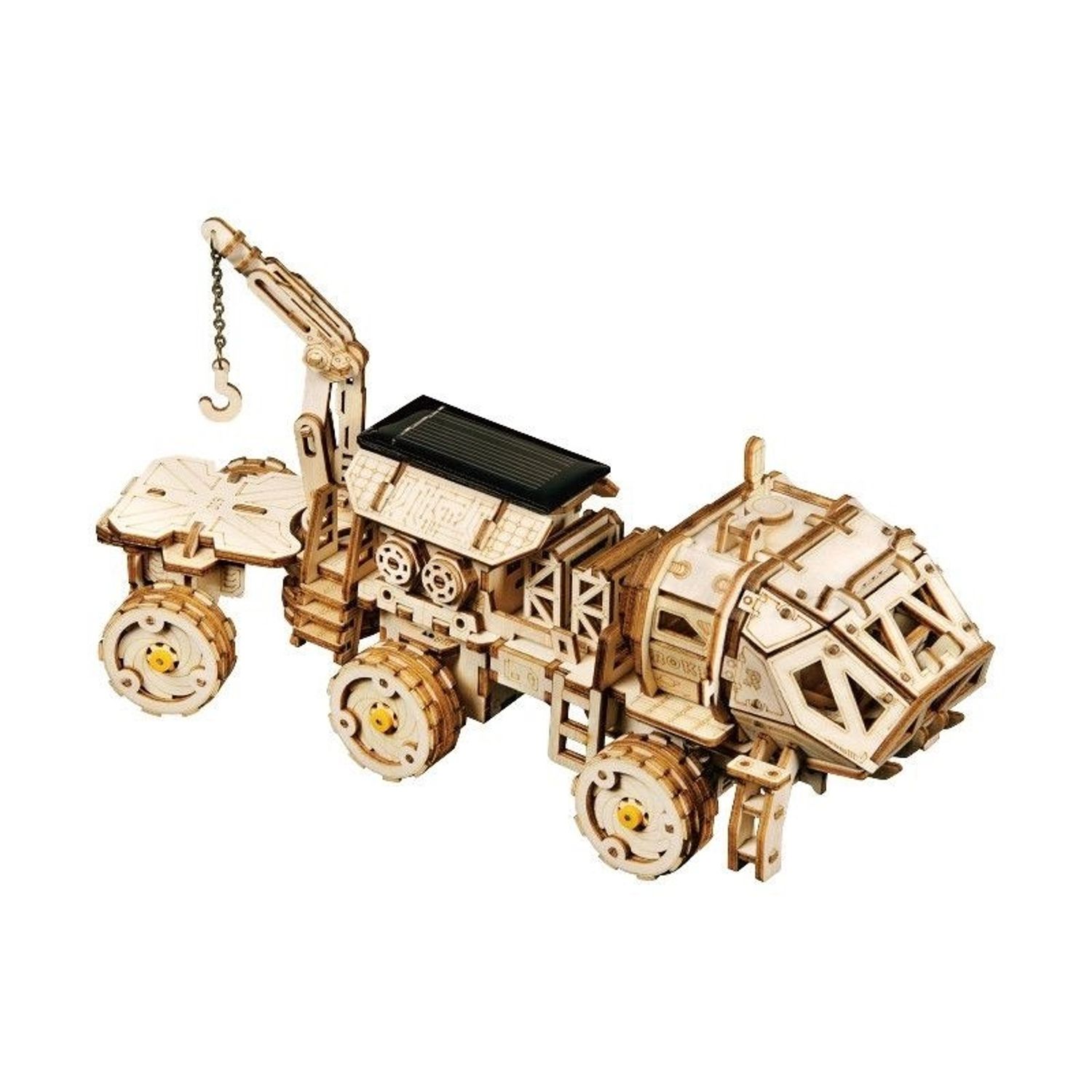 Puzzle 3D spatial, cu baterie solara, Navitas Rover, Lemn, 252 piese fotografia produsului