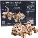 Puzzle 3D spatial, cu baterie solara, Navitas Rover, Lemn, 252 piese fotografia produsului View 2 S