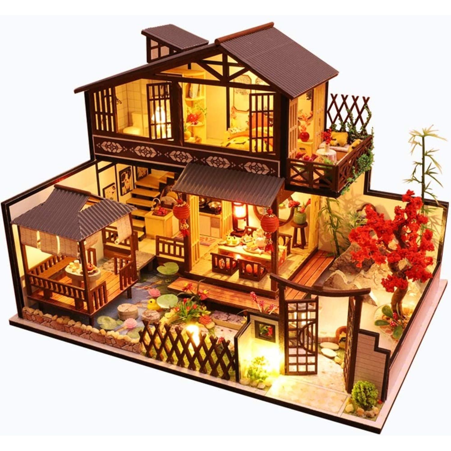 Puzzle 3D, Casuta DIY, Forest Habitat, Cutebee, 232 piese fotografia produsului