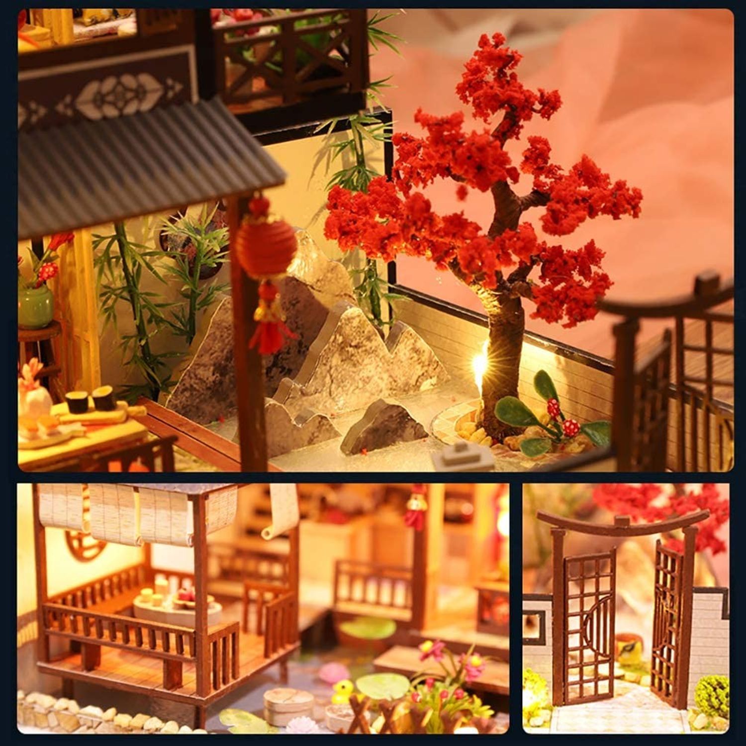 Puzzle 3D, Casuta DIY, Forest Habitat, Cutebee, 232 piese fotografia produsului View 5 L