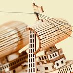 Puzzle 3D , Sailing Ship, Lemn, ROKR, 118 piese fotografia produsului View 4 S