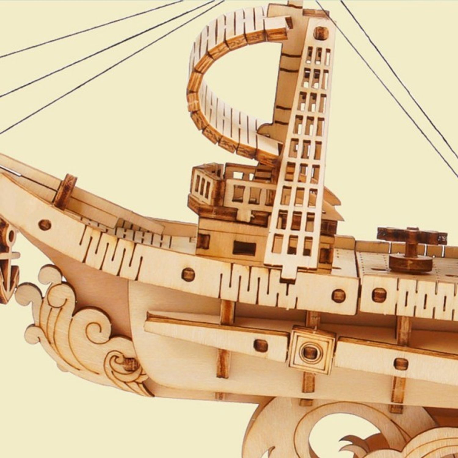 Puzzle 3D , Sailing Ship, Lemn, ROKR, 118 piese fotografia produsului View 3 L