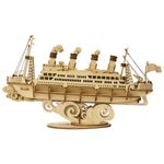Puzzle 3D , Cruise Ship, Lemn, ROKR, 145 piese fotografia produsului