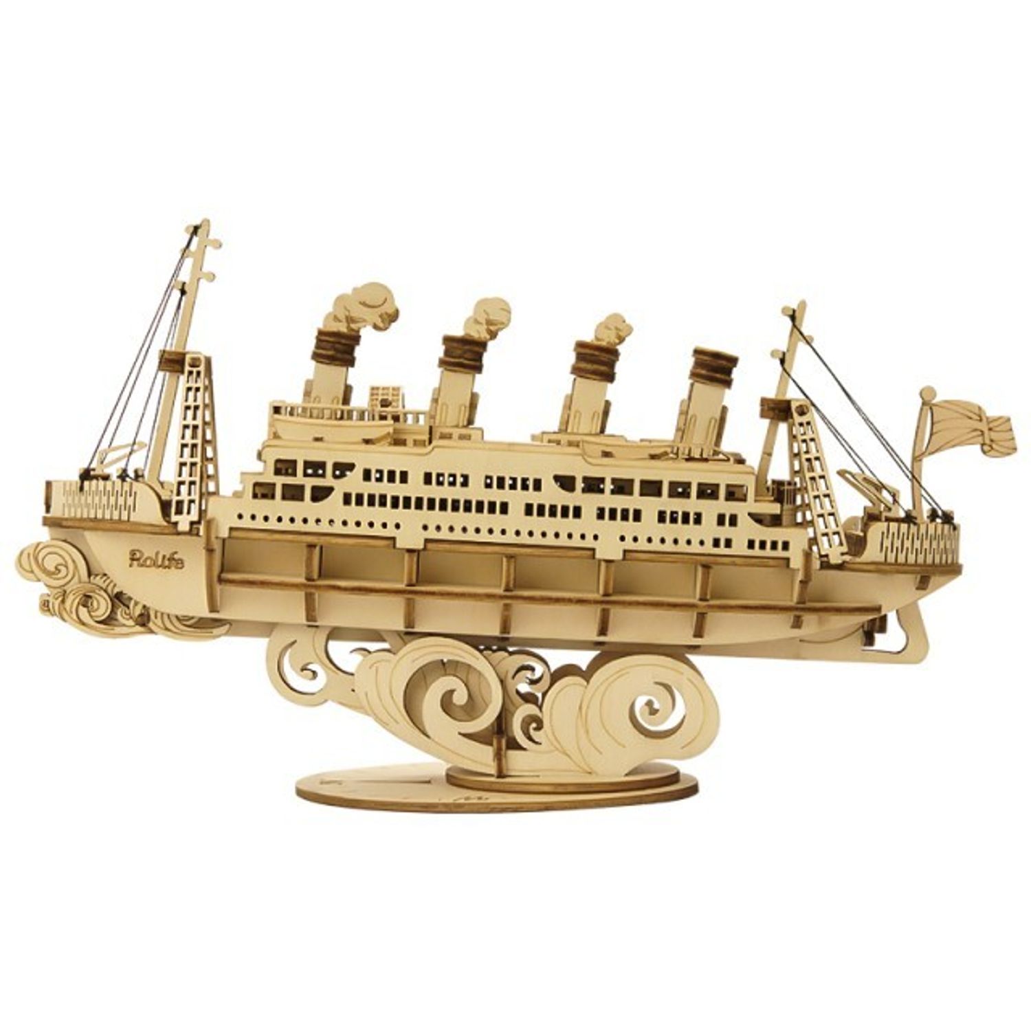 Puzzle 3D , Cruise Ship, Lemn, ROKR, 145 piese fotografia produsului