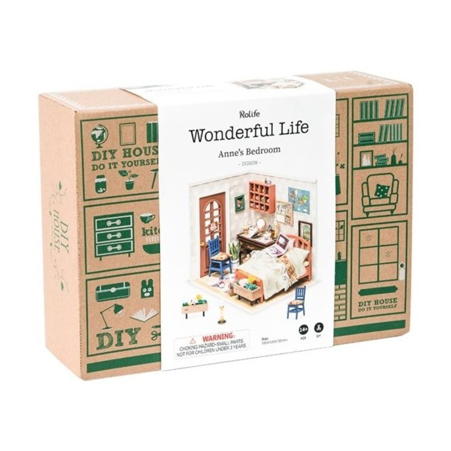 Puzzle 3D, Casuta DIY, Dormitorul Anei, Rolife, 88 piese fotografia produsului View 5 L