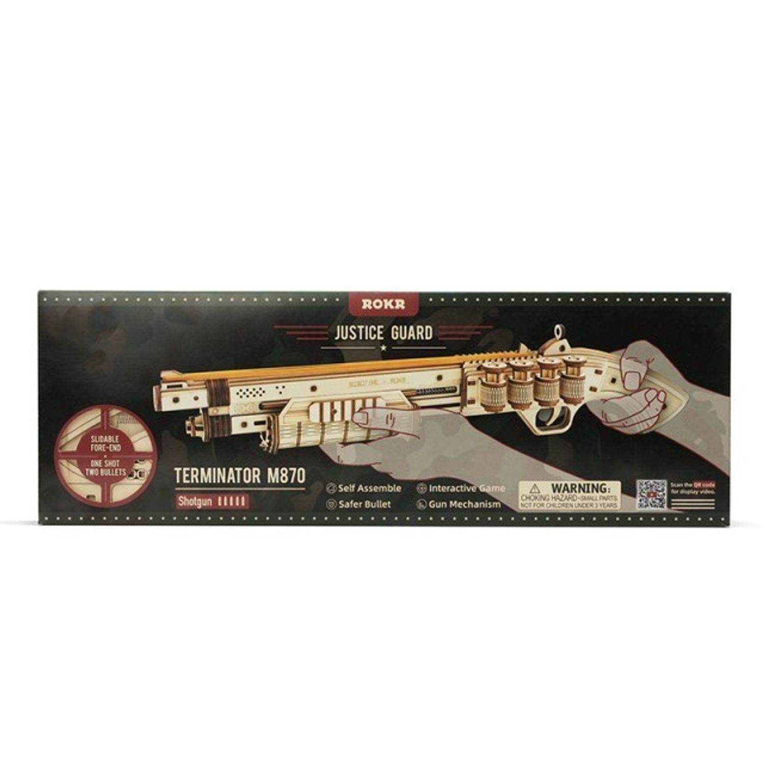 Puzzle 3D Terminator M870, ROKR, Lemn, 170 piese fotografia produsului View 2 L