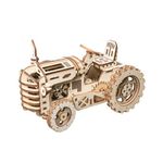 Puzzle 3D, Tractor, ROKR, Lemn, 135 piese fotografia produsului
