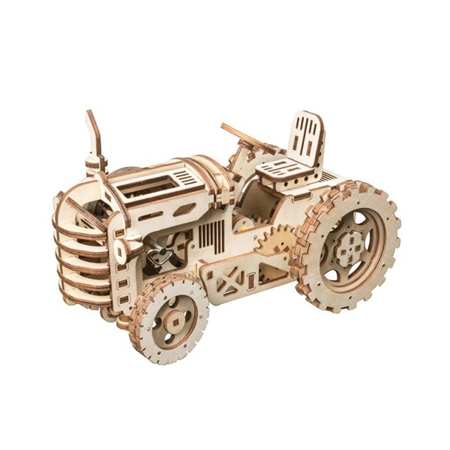 Puzzle 3D, Tractor, ROKR, Lemn, 135 piese fotografia produsului