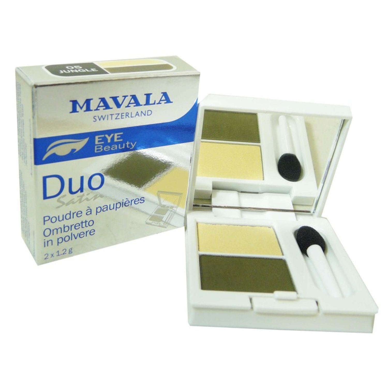 Duo Powder, Eye Shadow, No. 5 Jungle, 2 x 1.2 gr fotografia produsului