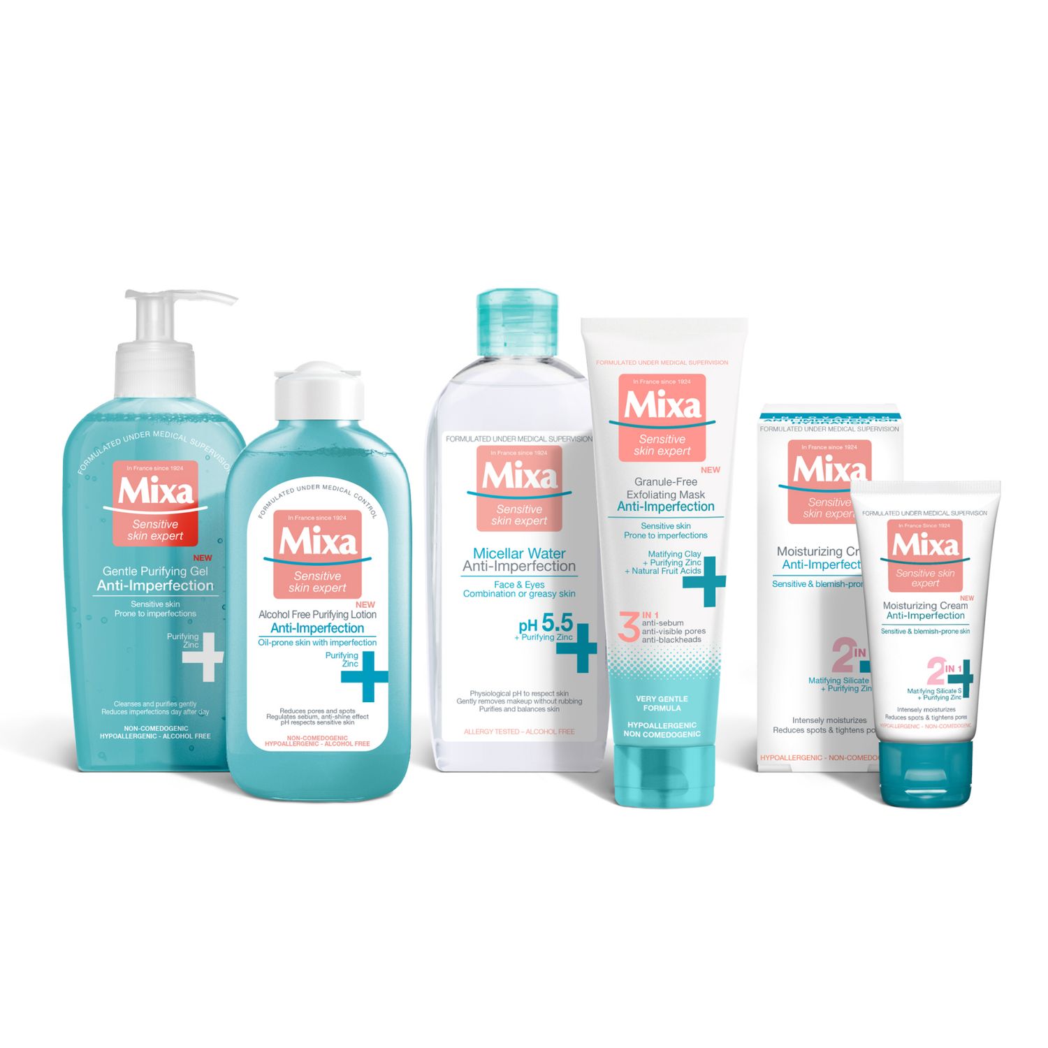 Cremă hidratantă Mixa 2 in 1 Anti-imperfecțiuni, 50 ml fotografia produsului View 6 L