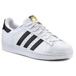 Adidas ORIGINALS, Tenisi albi din piele Superstar, Alb, 9.5 fotografia produsului