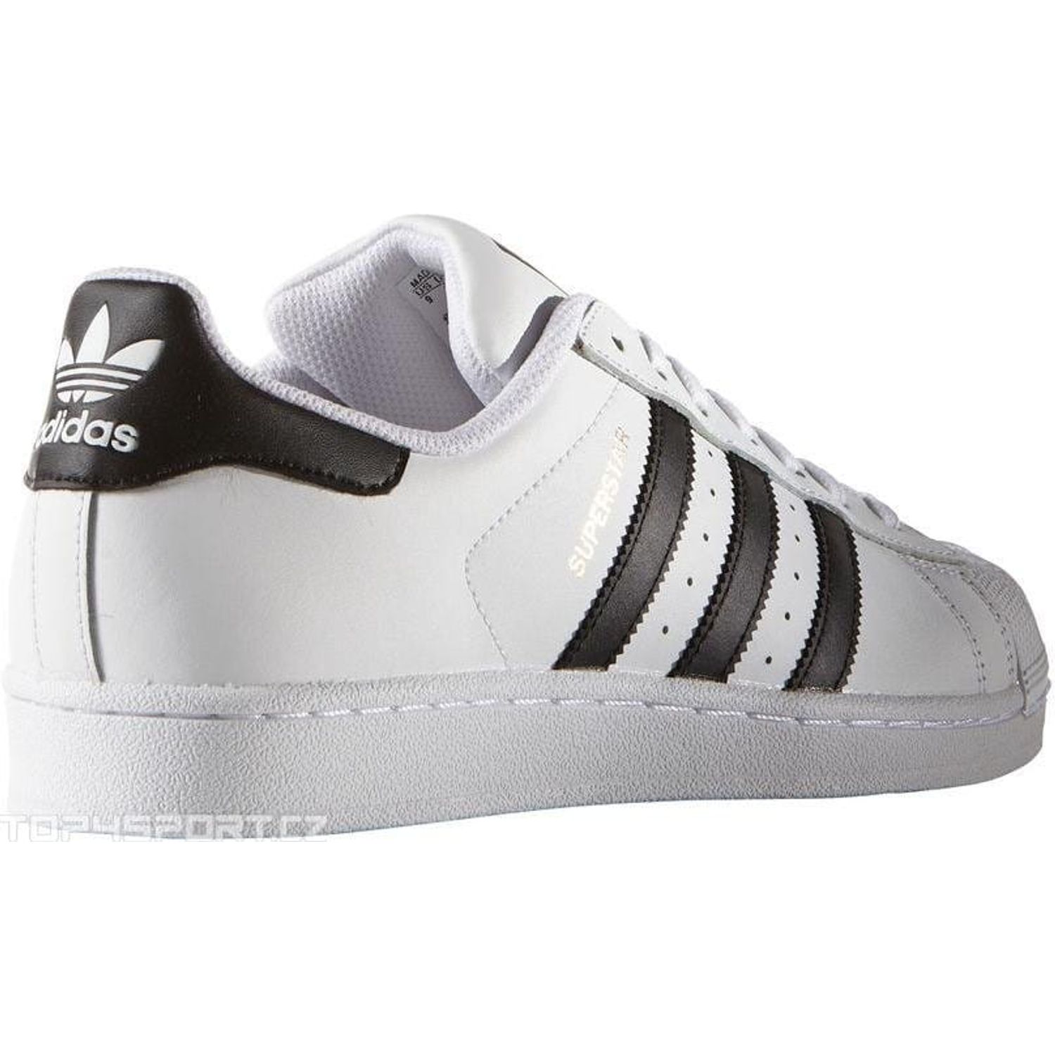 Adidas ORIGINALS, Tenisi albi din piele Superstar, Alb, 9.5 fotografia produsului View 2 L