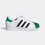 Pantofi Sport Adidas, Superstar Dama  H03957 Lego, 37 1/3, Verde fotografia produsului