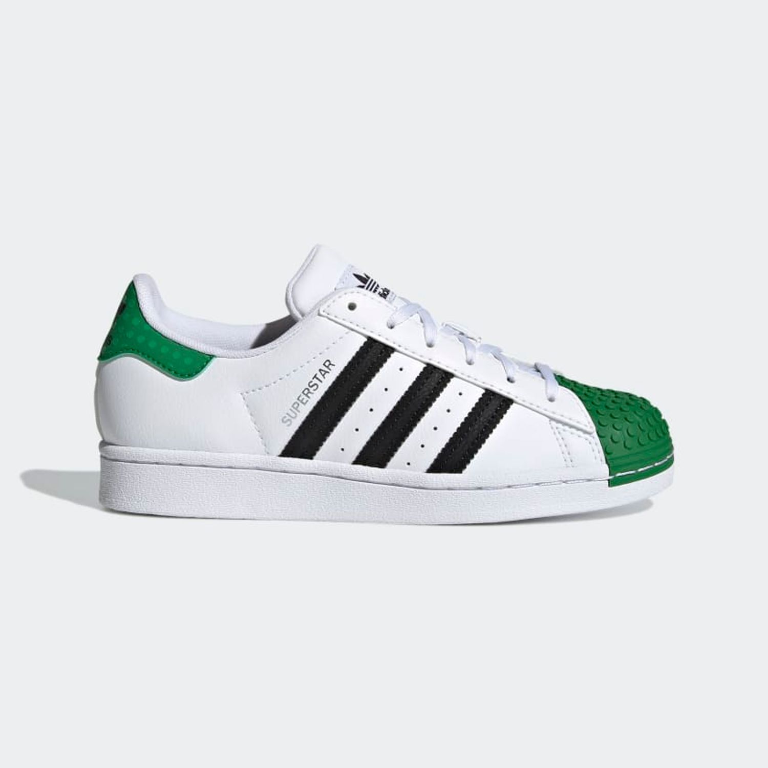 Pantofi Sport Adidas, Superstar Dama  H03957 Lego, 37 1/3, Verde fotografia produsului
