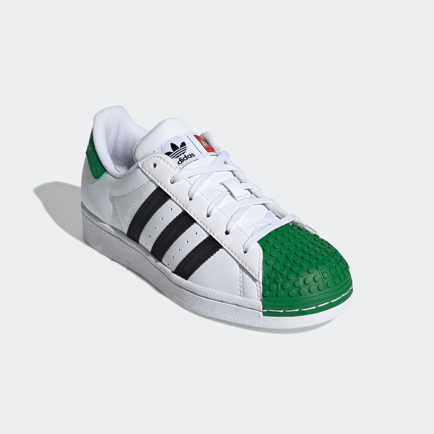 Pantofi Sport Adidas, Superstar Dama  H03957 Lego, 37 1/3, Verde fotografia produsului View 4 L