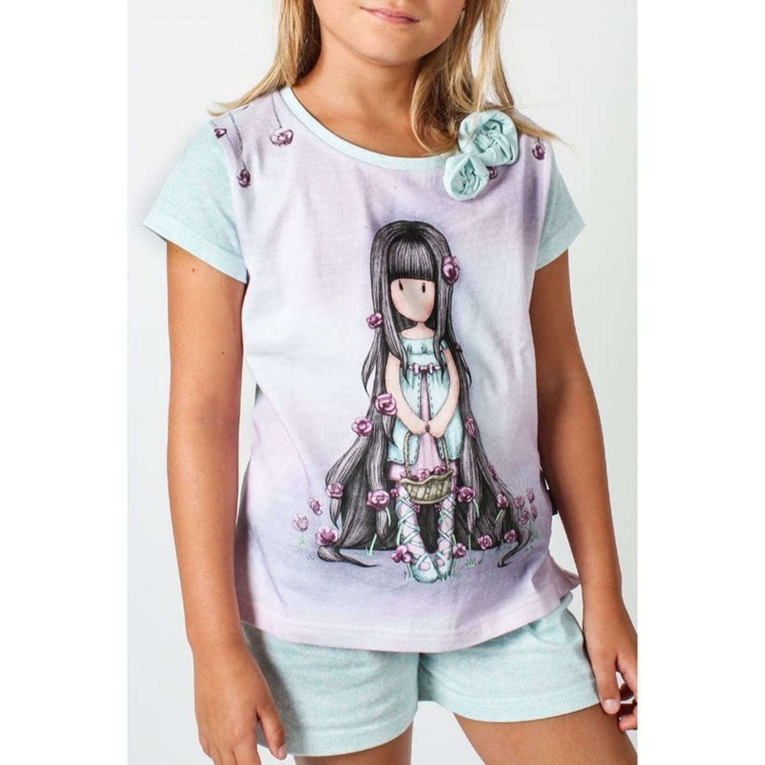 Gorjuss Pijama scurta Rosebud marime 8 ani 6 ani fotografia produsului
