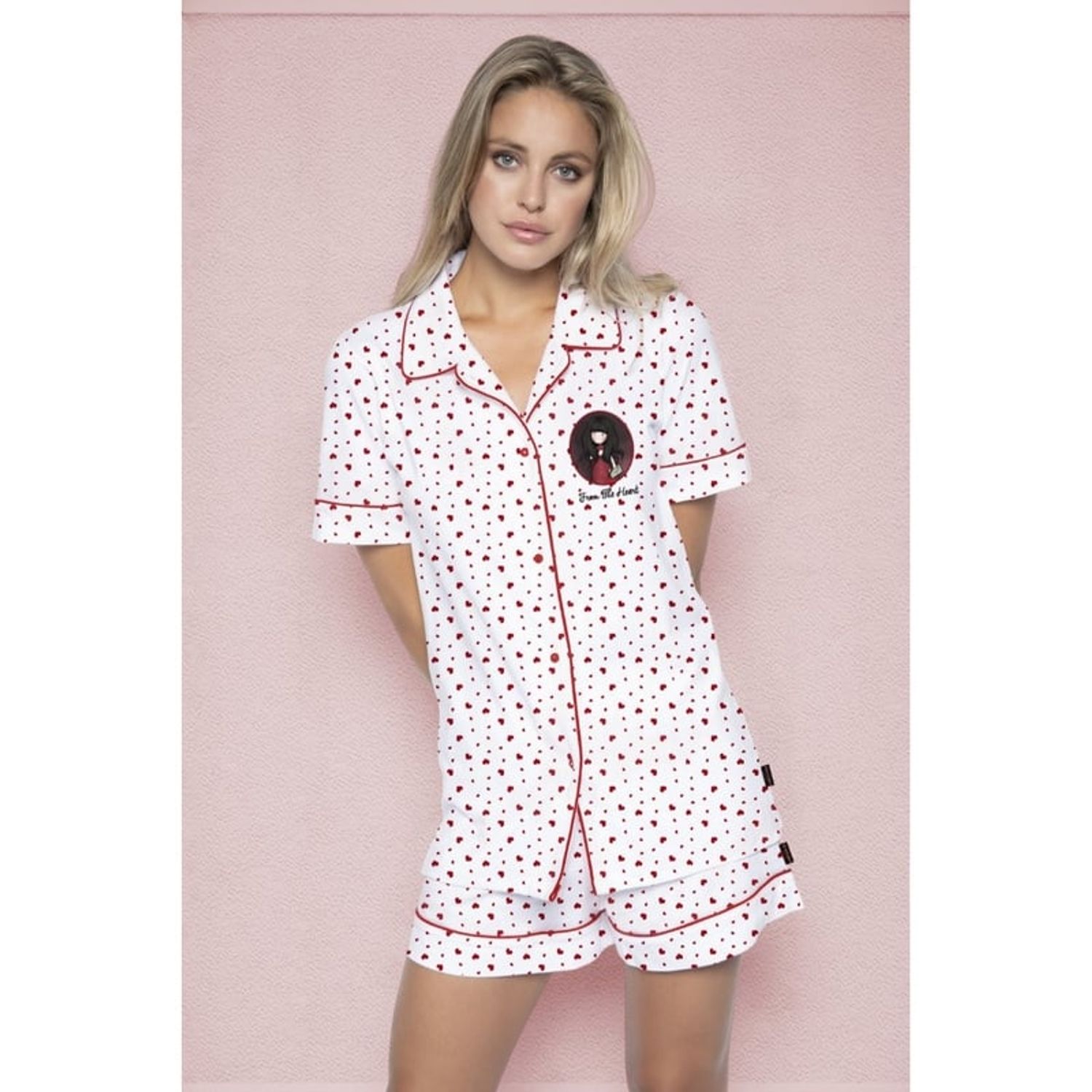 Gorjuss Pijama scurta From the Heart marime XS , AZ50960-XS XL fotografia produsului