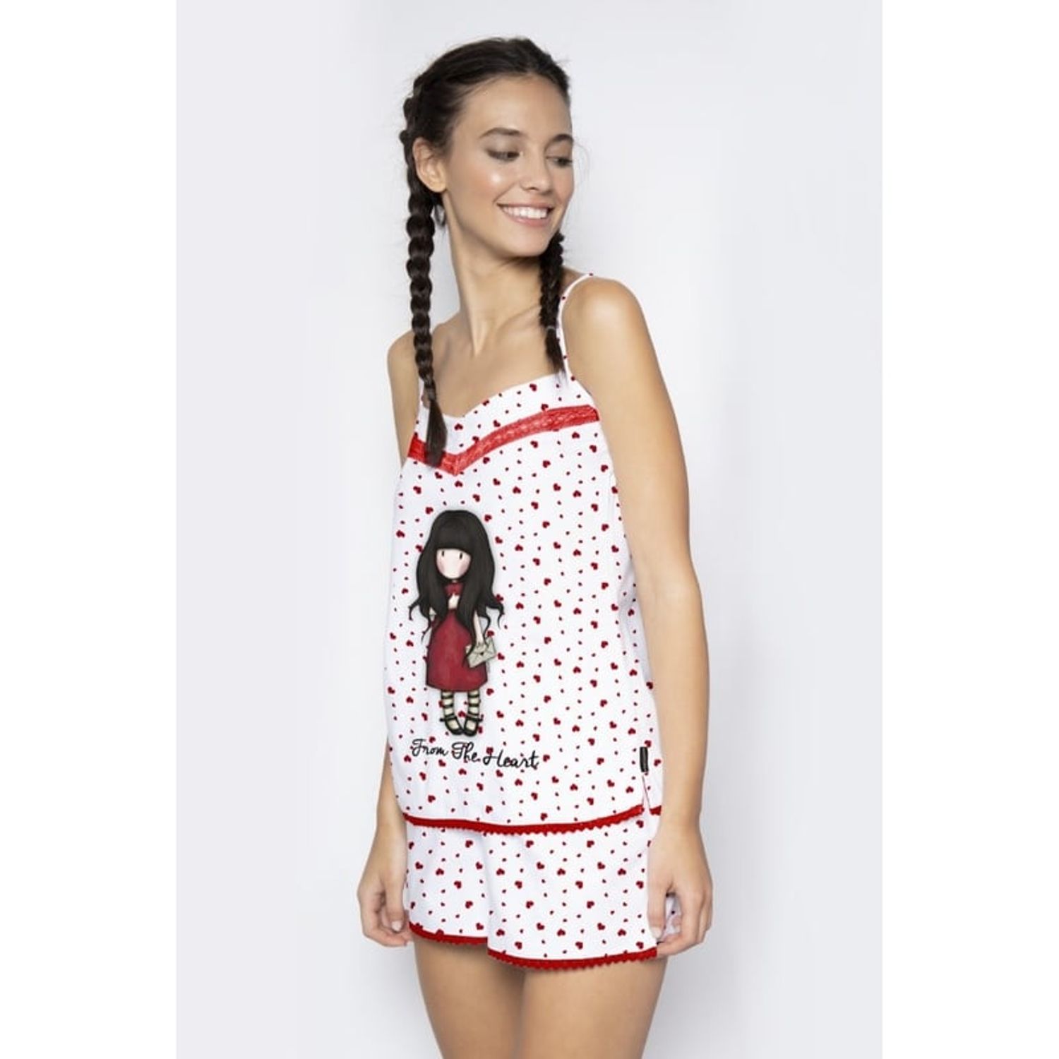 Gorjuss Pijama scurta From the Heart marime XS S fotografia produsului