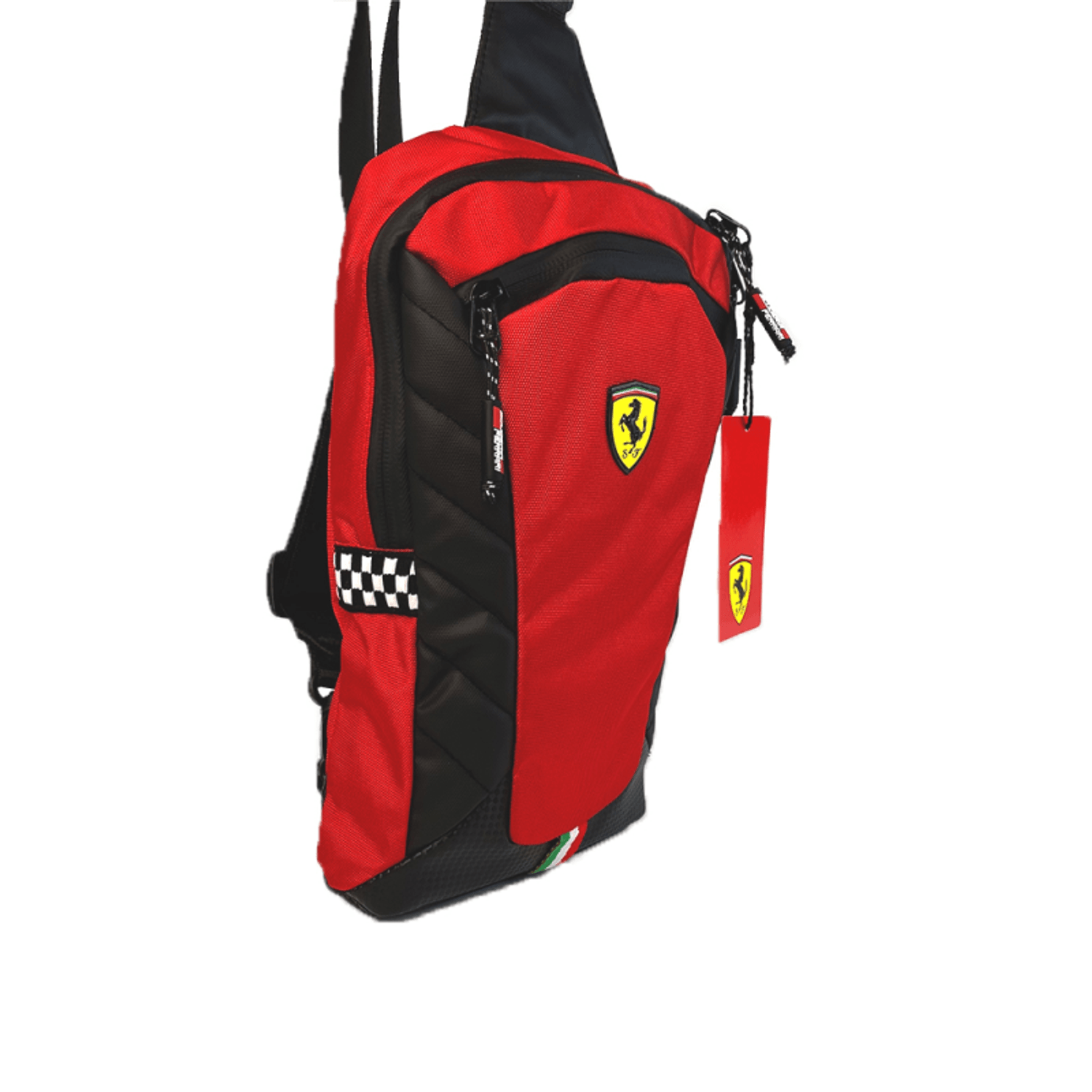 Rucsac crossbody Ferrari rosu fotografia produsului View 2 L