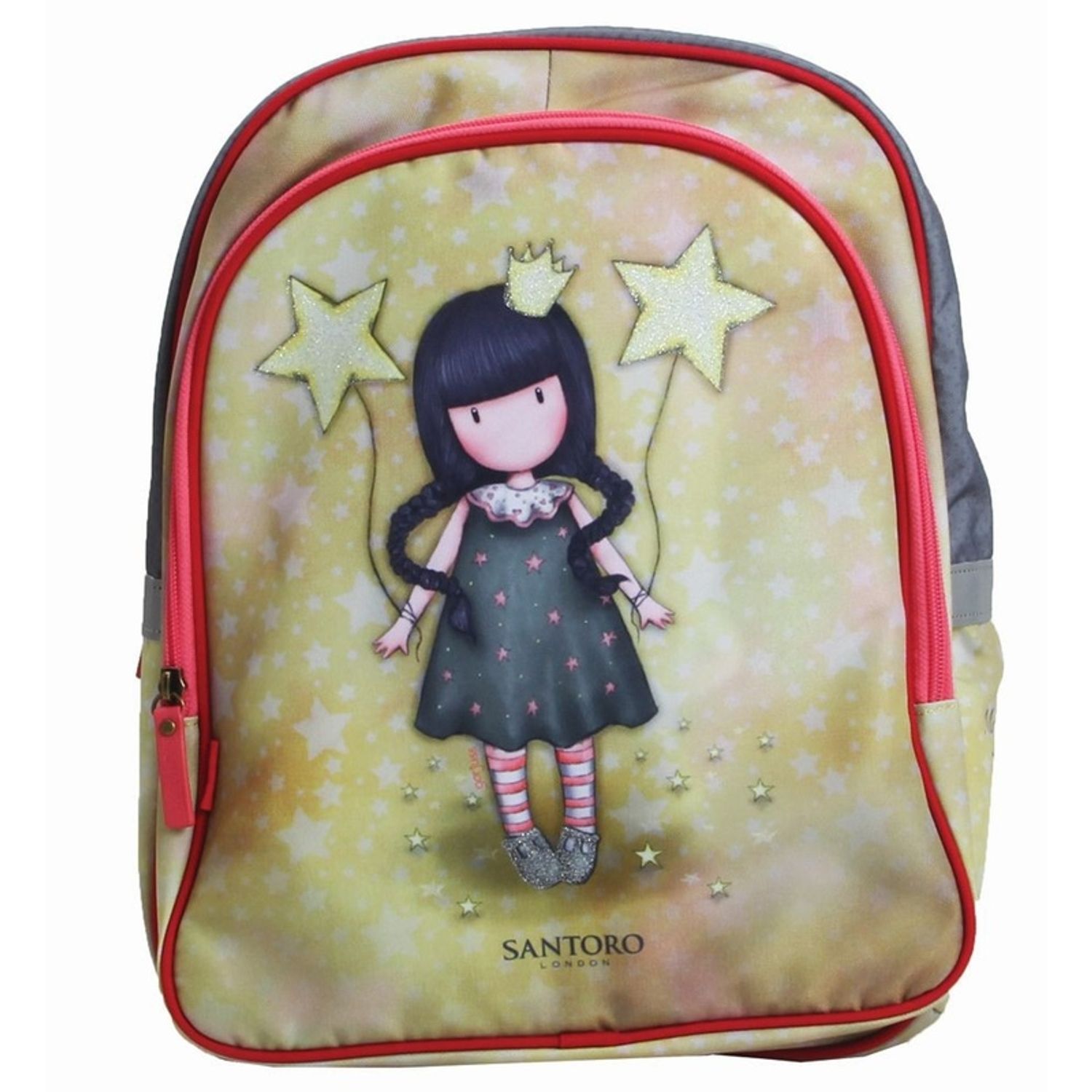 Ghiozdan clasa 0 soft cu glitter Gorjuss My Own Universe fotografia produsului View 2 L