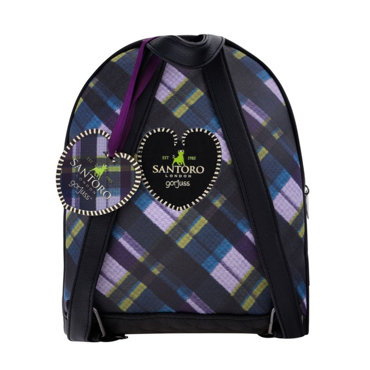 Gorjuss Rucsac mic Tartan - The Dark Streak fotografia produsului View 4 L