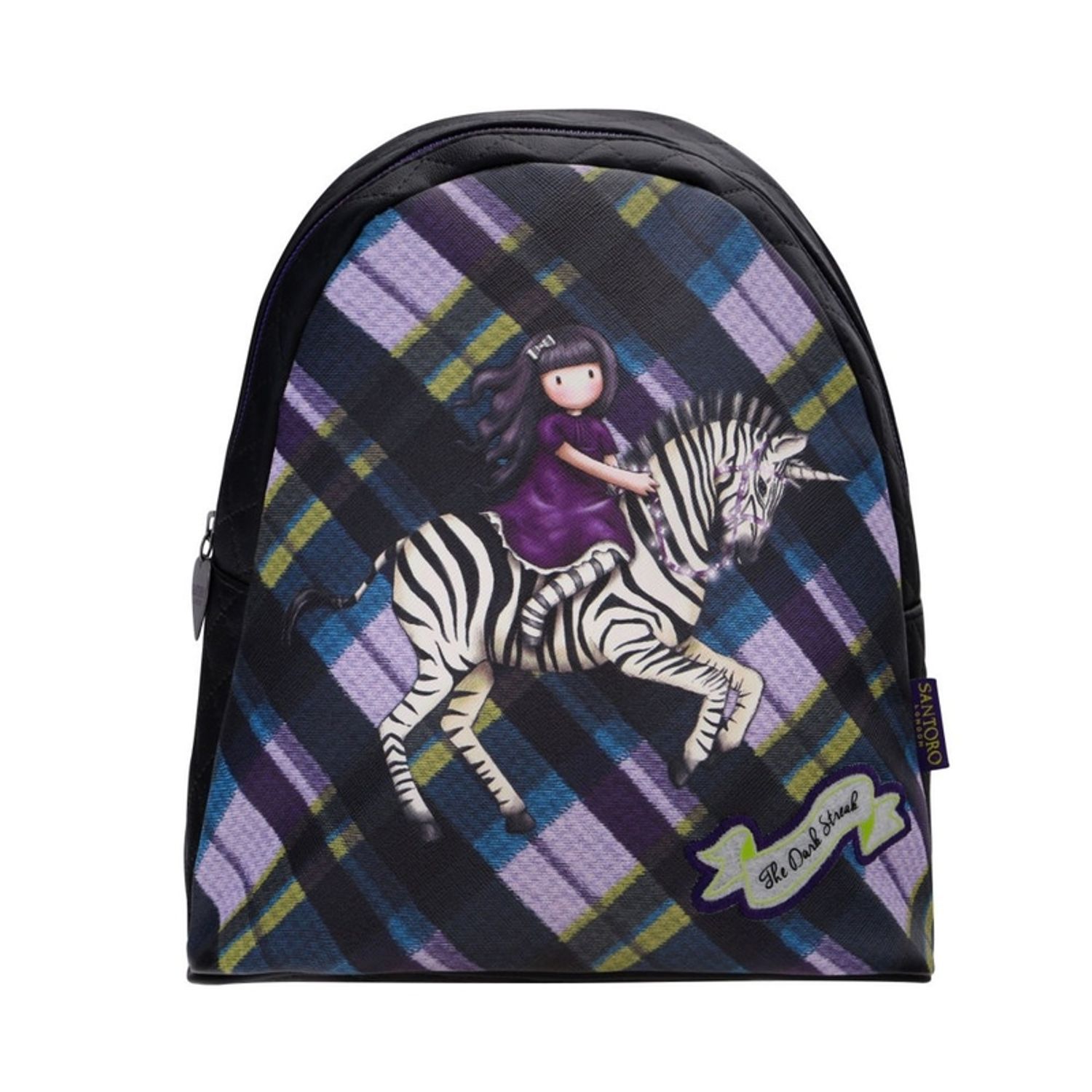 Gorjuss Rucsac mic Tartan - The Dark Streak fotografia produsului View 6 L